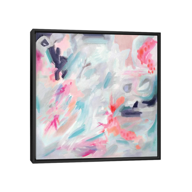 «Snorkel» par Stephanie Corfee, impression sur toile, H 18 po x l 18 po x P 1,5 po, Toile avec cadre noir, Pas de tapis