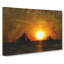 Sailing Boats At Sunset - Wrapped Canvas-61845135
