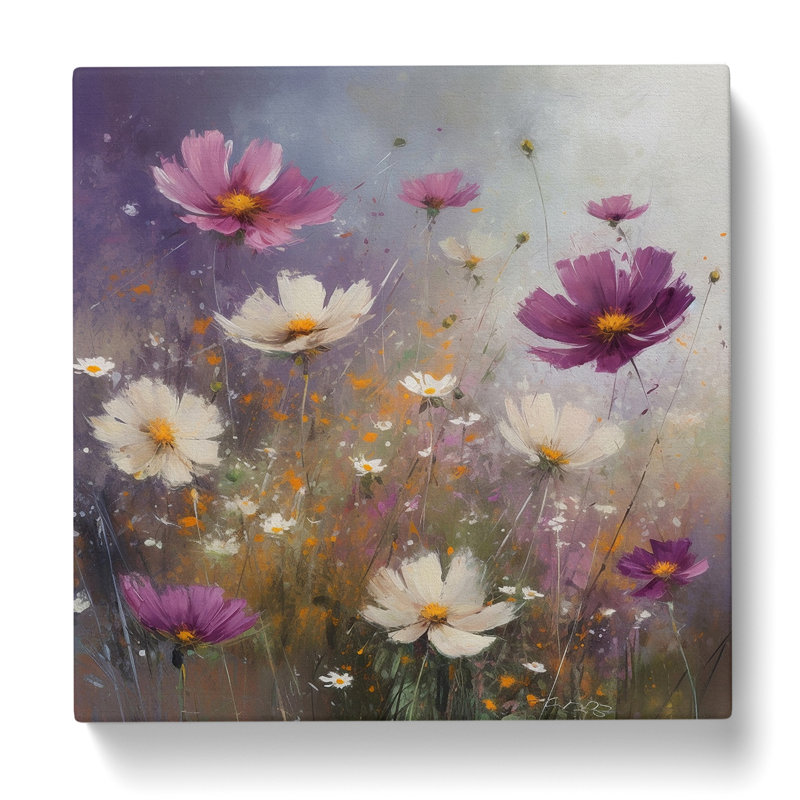 Cosmos Impressionism No.3 - Wrapped Canvas, 35cm H x 35cm W x 3cm D