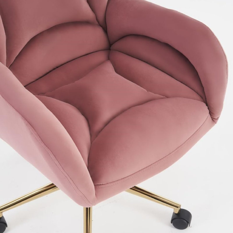 Inbox Zero Office Chair, Pink, Pink
