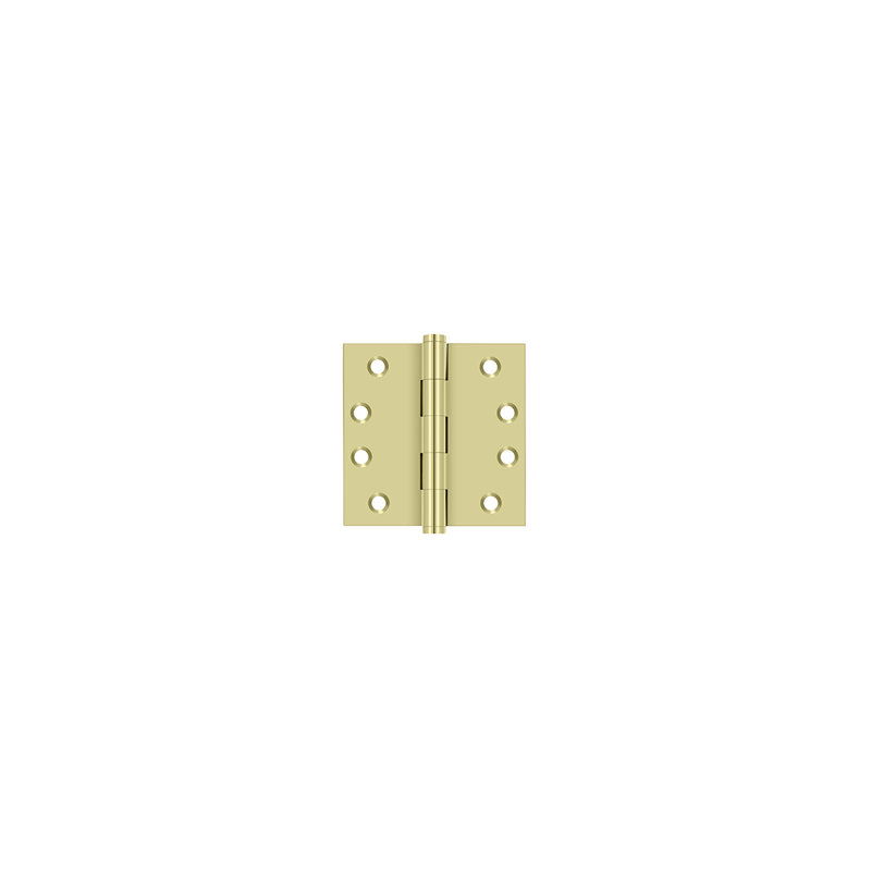 Butt Bearing Hinge, Unlaquered Brass, Solid Brass