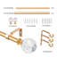 Tringle à rideaux simple réglable Marun x 0,75 po de largeur totale Marun-476546332-476719978