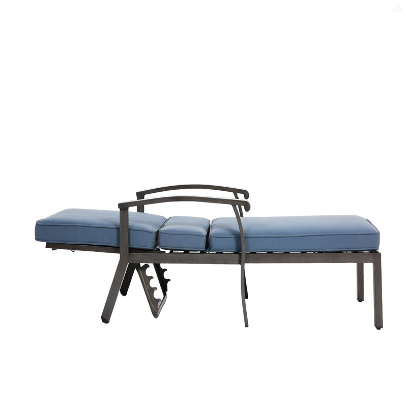Méridienne en aluminium coulé, Bleu