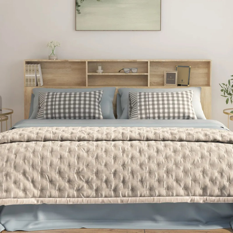 Melchor Headboard, 103.5" H x 200" W x 19" D, Sonoma Oak