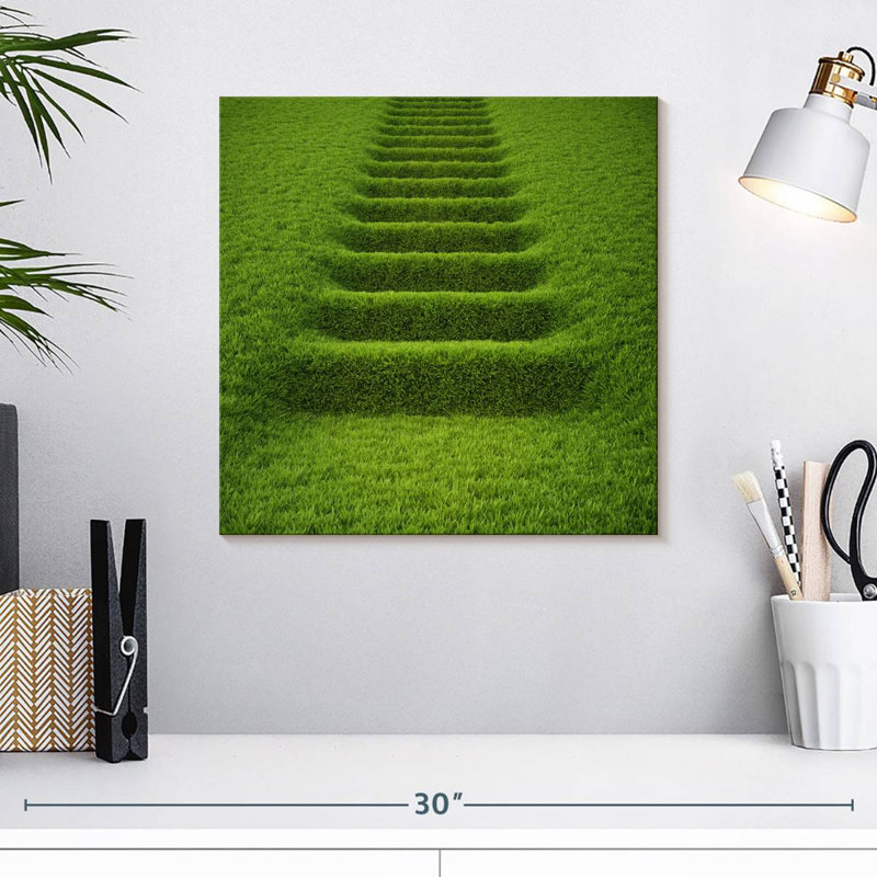 Lilie Abstract Grass, 16" H x 16" W
