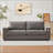 90" Versatile Contemporary Sectional Sofa In Chenille Fabric For Two With Usb Charging Port And Side Storage Pocket, Fabric Cover Removable, Living Room Apartment Sectional Sofa-450292059