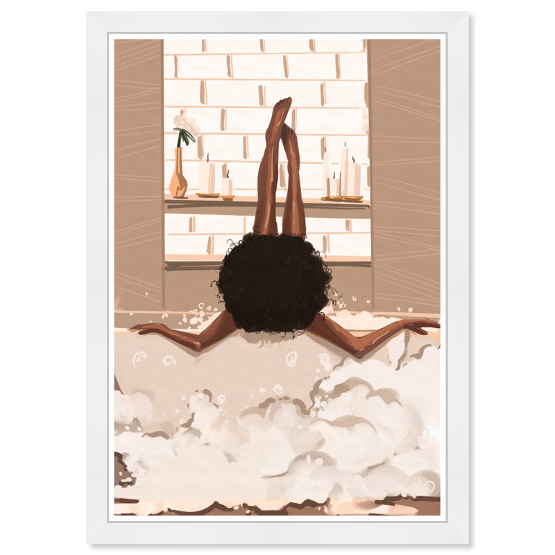 «Bath and Laundry Warm Bubbles», impression sur papier brun
