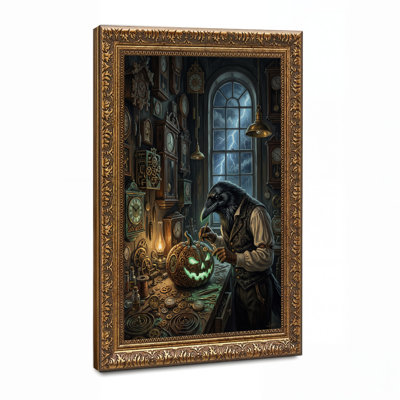 Art mural sur toile Steampunk Raven