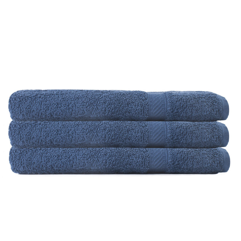 Amella Cotton Lightweight Bath Sheet, Navy