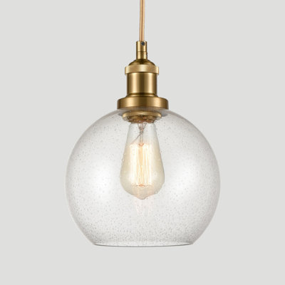 1 - Light Brass Single Pendant