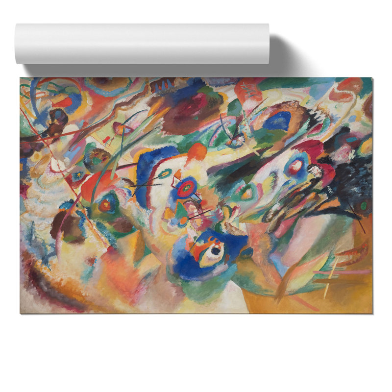 Composition Vii by Wassily Kandinsky - No Frame Painting, 42cm H x 59cm W x 0.1cm D