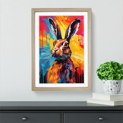 Hare Colour Field No.2 - Framed Print