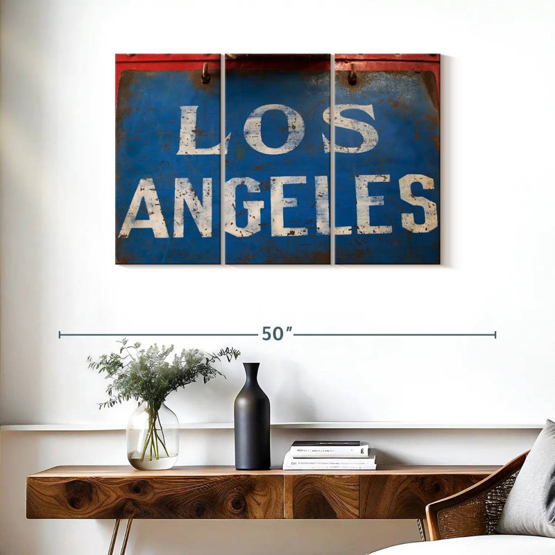 Enseigne rétro Sirci Los Angeles, H 24 po x l 38 po