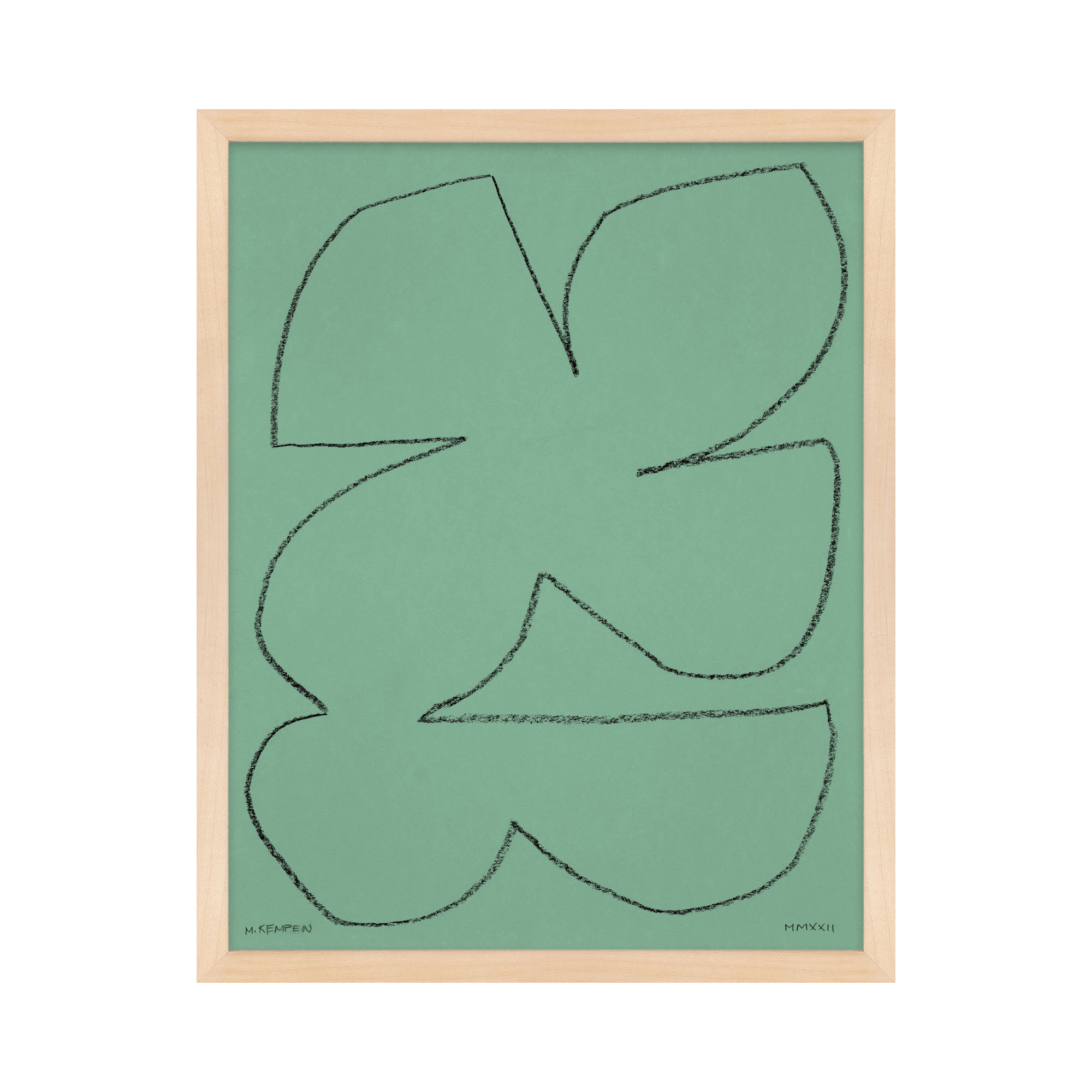 Sage 1 by Michael Kempen, Maple Framed, 24" W x 30" H