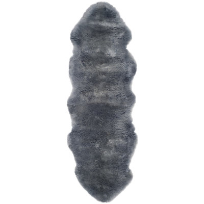 Solid Colour Sheepskin Area Rug