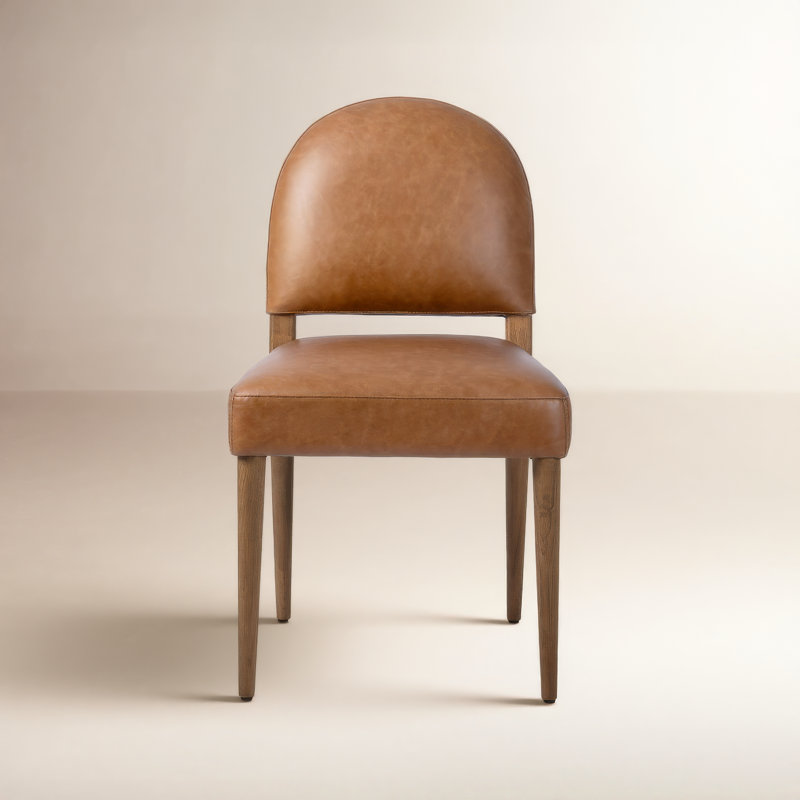 Chaise d'appoint rembourrée Berkely, Aged Oak, Selle Chaps