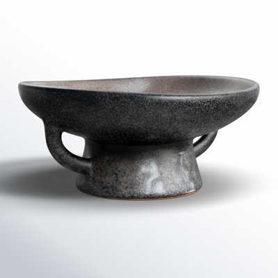 Stoneware Pedestal Serving Bowl