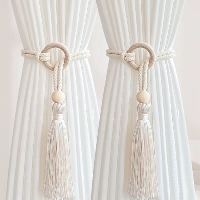Elegant Woven Rope Curtain Tiebacks