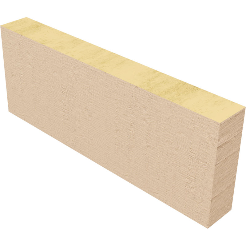 Queue de chevron en faux cèdre Timberthane, l 2 po x H 6 po x L 16 po, brun clair, H 6 po x l 16 po x P 2 po