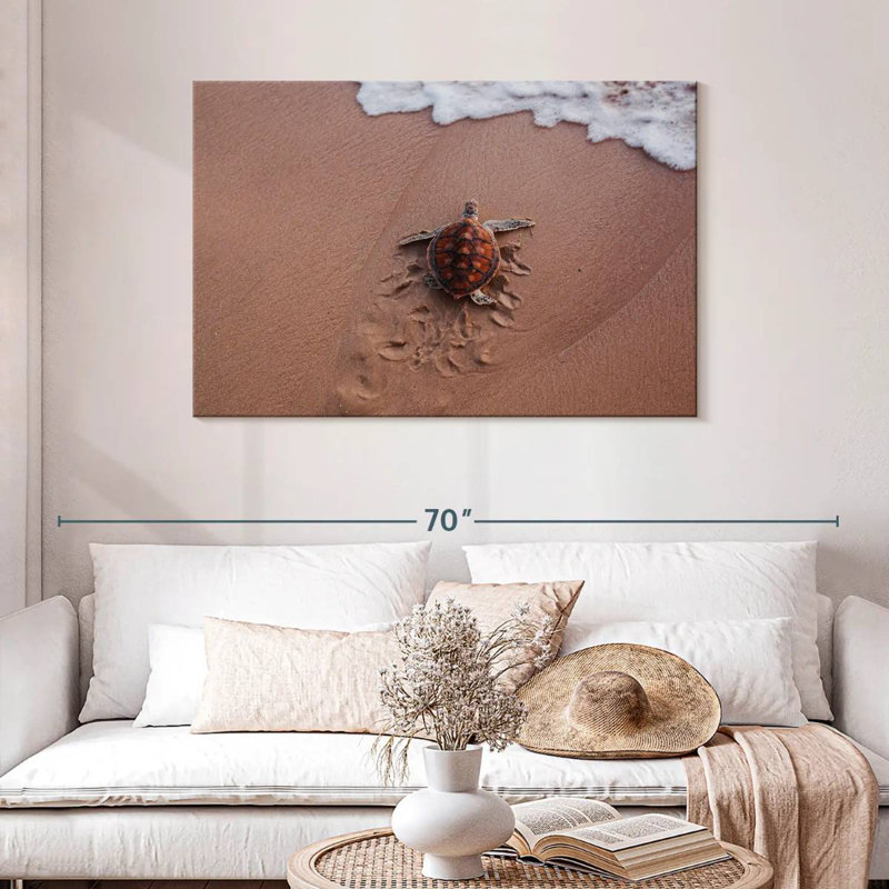 Brampt Turtle Footprints, 30" H x 45" W