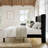 Queen Size Velvet Upholstered Platform Bed with Wingback Headboard and Wooden Slats-1735546374-1735546495