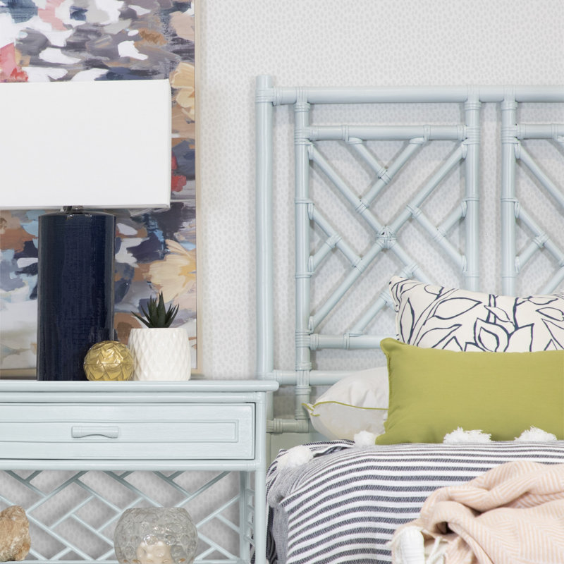 Bed, Full, Light Blue