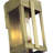 1 Light Antique Brass Small Outdoor Wall Lantern With Clear Glass-724894970