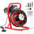 Drain Cleaner Machine Drain Auger 75FT x 3/8 Inch Manual Feed & 4 Cutters