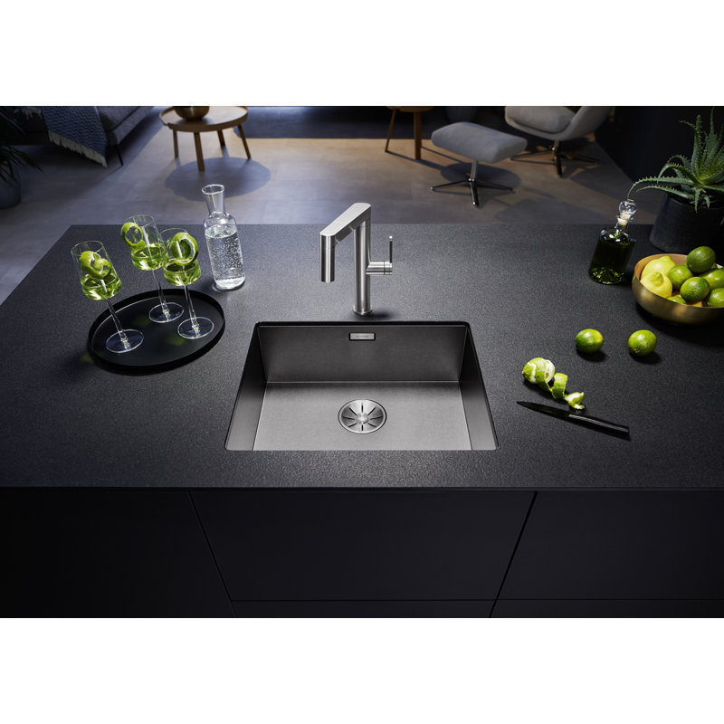 Zerox Single Bowl Flush Mount Kitchen Sink, 440mm x 175mm