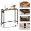Console Table with Power Outlets, Slim Console Table with Charging Station