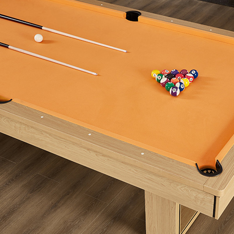 Tables de billard rectangulaires 75,98 "en polyester et bois manufacturé 75,98", H 31,89 po x l 42,91 po x L 75,98 po, Orange