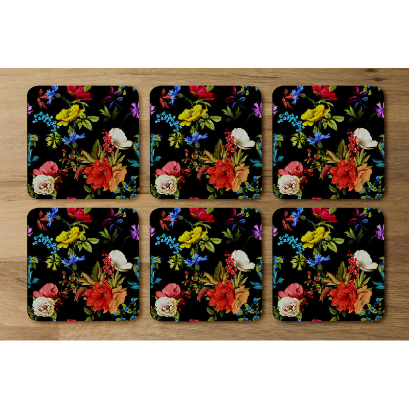 Square 6 Piece Coaster Set