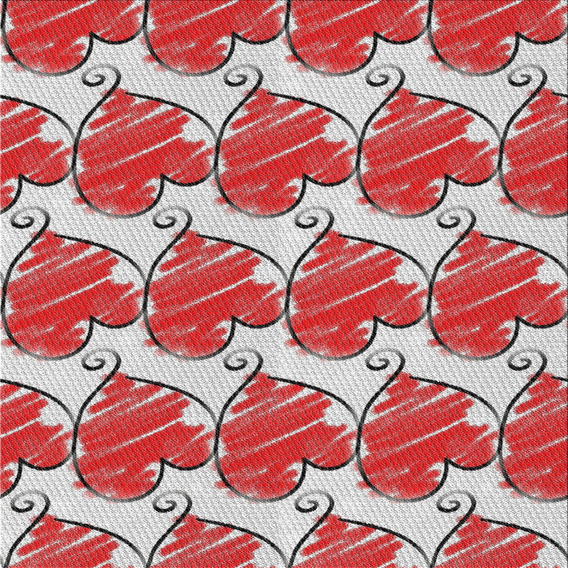 Rouge Tapis décoratif nieuwstadt, Carré 4 pi