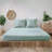 100% French Linen Fitted Sheet with Pillowcases 3 Pieces Set (Multiple Sizes & Colours)-99323502-99323503