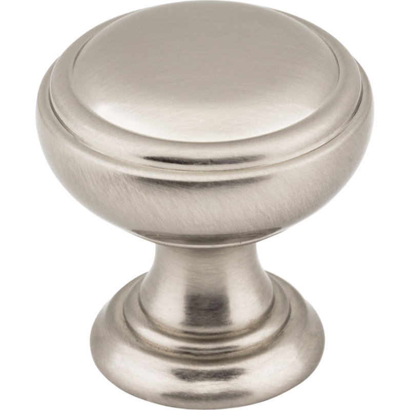 Tiffany 1 1/4" Diameter Mushroom Knob, Satin Nickel