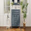 Meuble-lavabo 36 po avec lavabo supérieur, armoire de rangement moderne avec 2 portes à fermeture douce et 2 tiroirs, meuble-lavabo simple-111831878-111831876