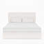 Boucle Bed Frame With Storage, Upholstered Headboard, Metal Bed Frame With Headboard, Hydraulic Storage System, No Box Spring Required-114546770