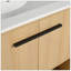 Meuble-lavabo polyvalent avec lavabo en céramique, 2 portes à fermeture douce, meuble-lavabo autoportant, contreplaqué-1177080952-1177080965