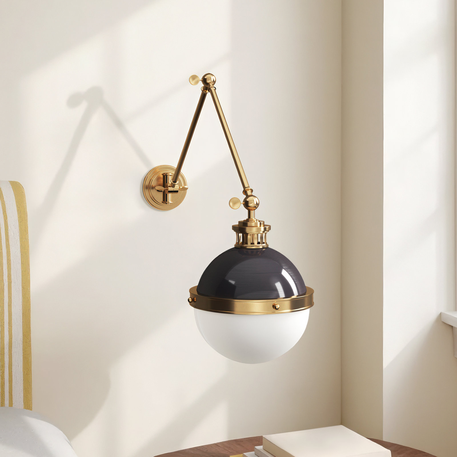 Manila Single Light Swing Arm Sconce