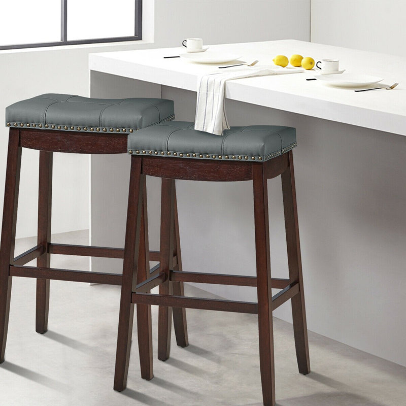 Tabouret de comptoir 24 po Johnee, Tabouret de comptoir (siège d'une hauteur de 24 p, Café, Gris / brun