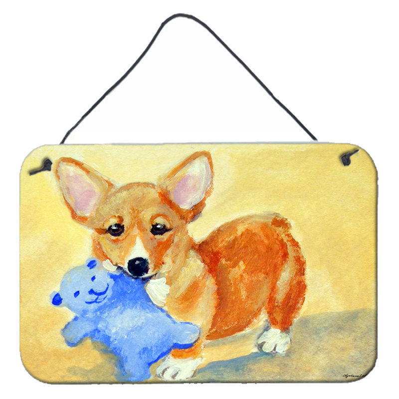 Décoration murale Corgi and Teddy Bear