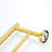 5 Piece Bathroom Towel Rack Wall Mount - Brushed Gold Aluminium Material And For Bathroom, Bedroom, Laundry, Kitchen Easy Installation Guide Included Modern Finish Rustproof Different Rooms To Install-1825275698