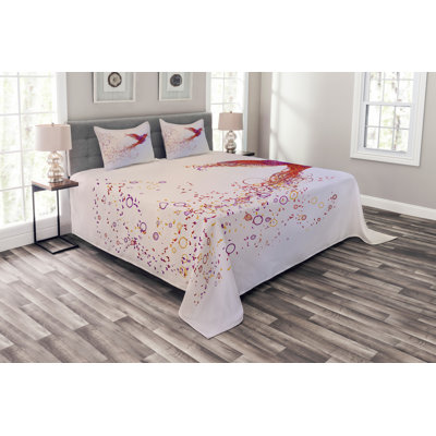 No Pattern Bedspread with Pillow Shams Included