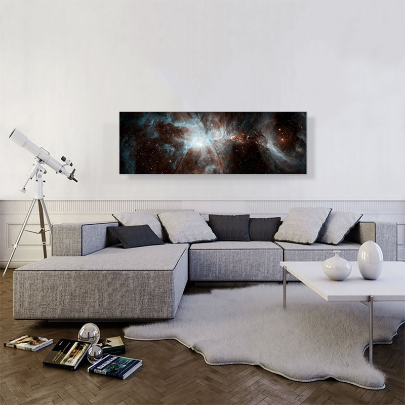 Orion Nebula Dreamy Stars Hubble Telescope, photographie de la NASA - reproduction de photo panoramique sur toile tendue