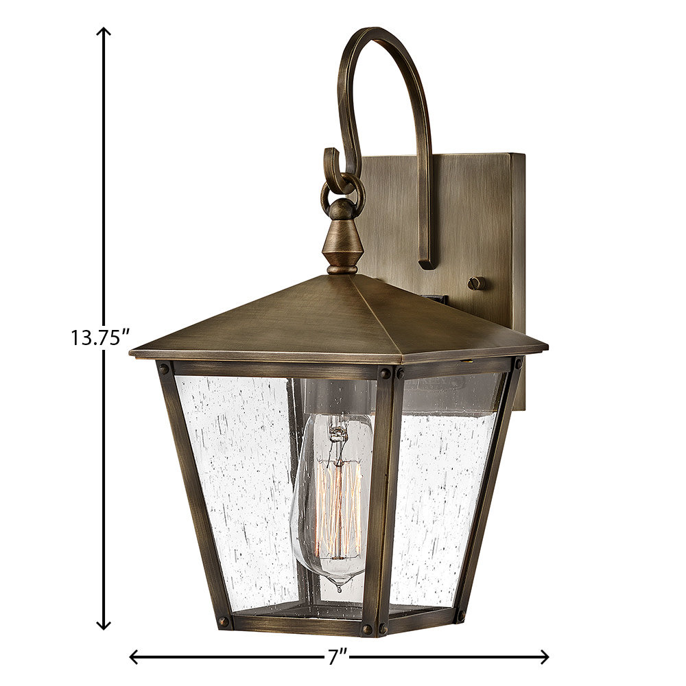 Hinkley Huntersfield 1-Light Outdoor Wall Lantern, Burnished Bronze