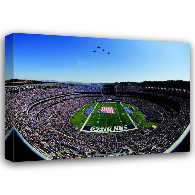 Qualcomm Stadium, 13" H x 18" W