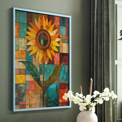 Série FLORAL CDLxxx - reproduction encadrée de qualité supérieure - prête à être accrochée - aucun clou requis