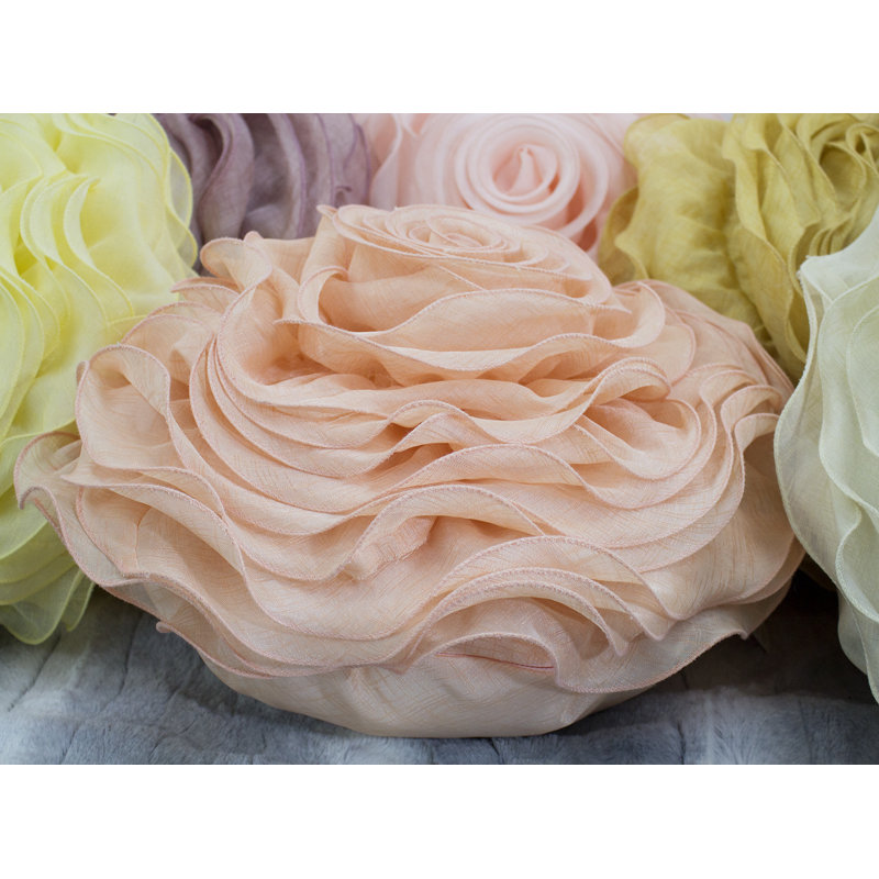 Floral Throw Pillow, No Fill, Pink
