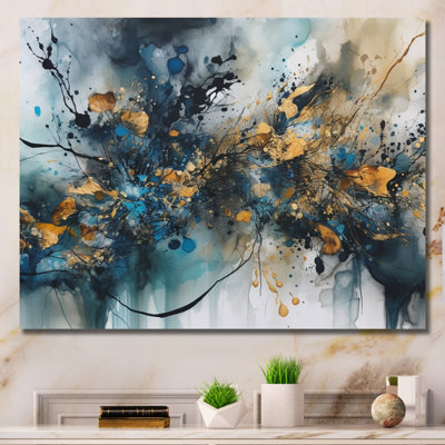 Shavonne Blue Gold Captivating Liquid Ink