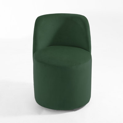 Upholstered Modern Green Velvet Side Dining Chair